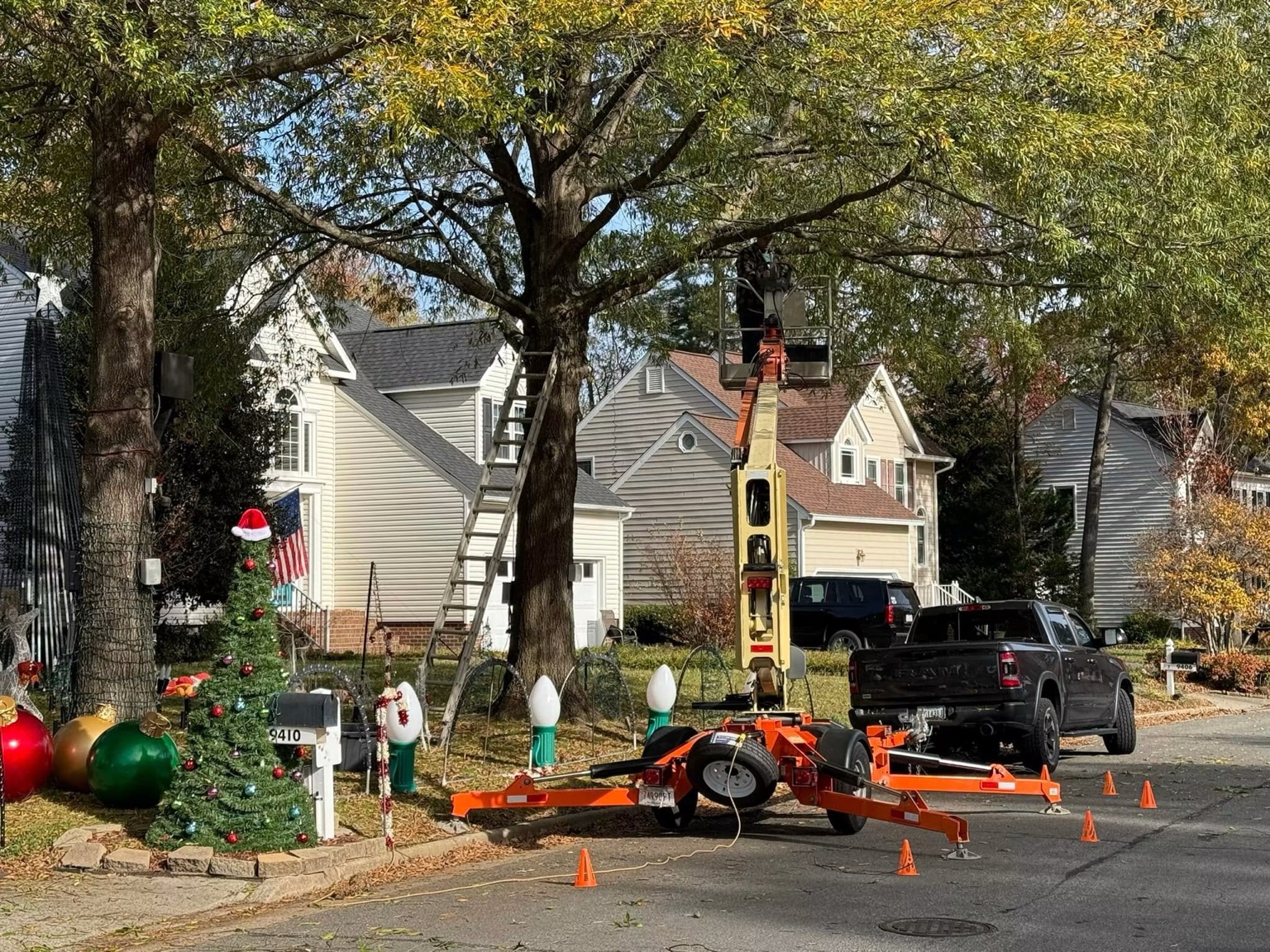 Using a lift during setup